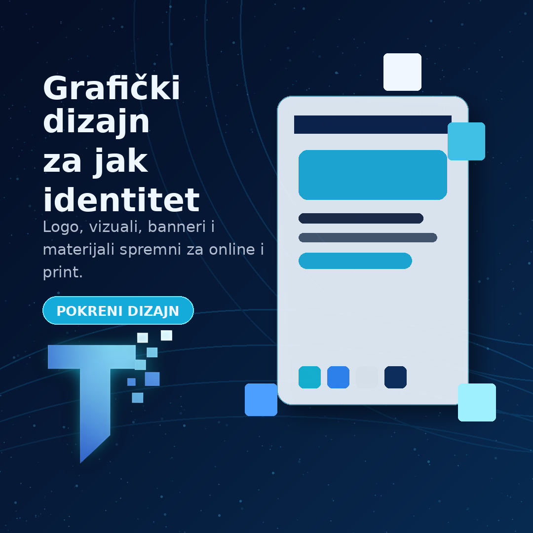 Oglas za UI UX dizajn