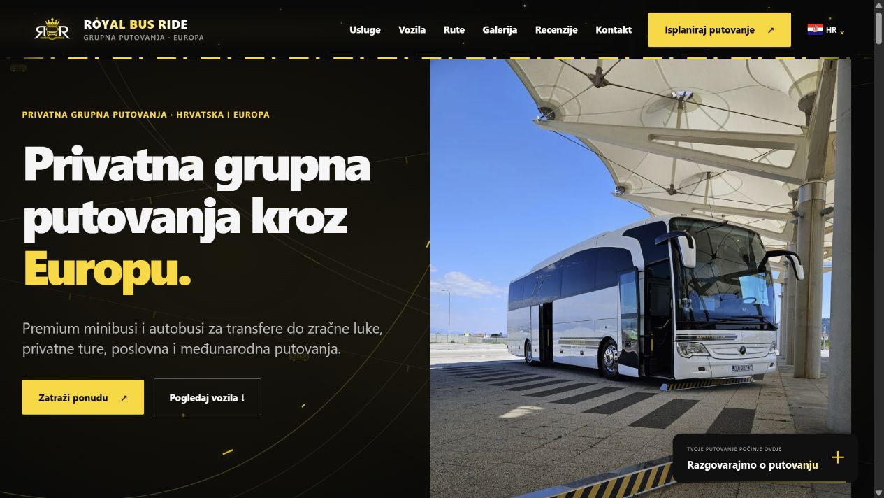 Live Royal Bus Ride website